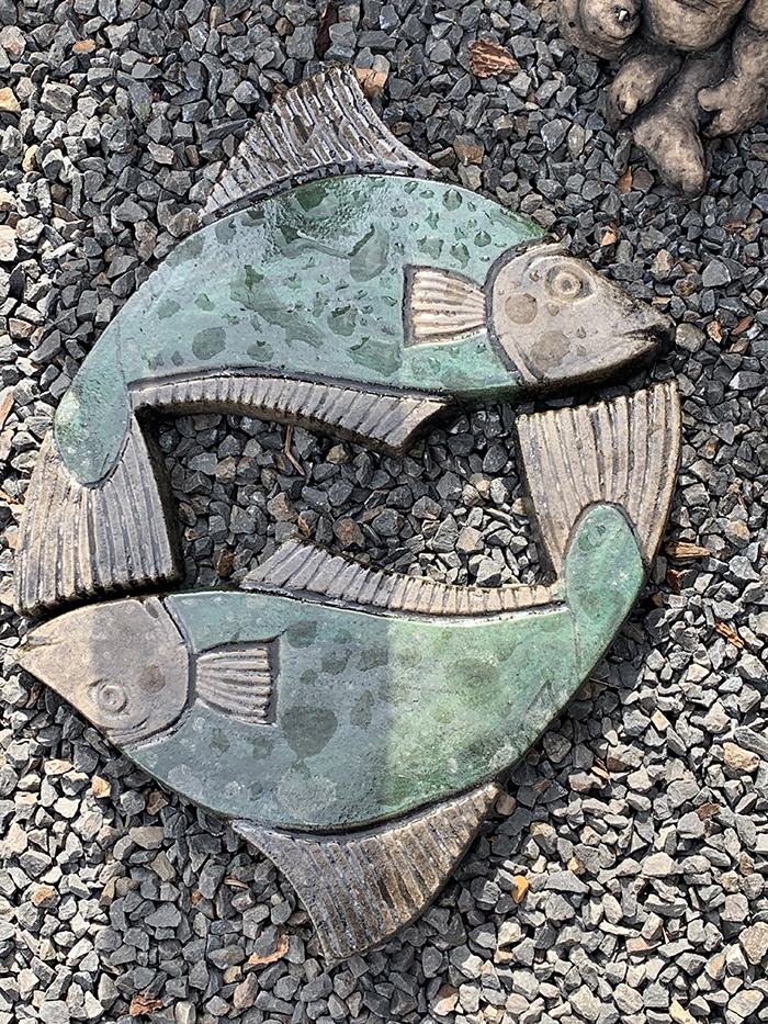 Concrete Works Statuary Inc Fish Stepping Stones